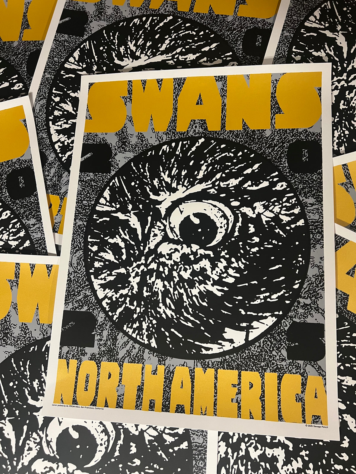 Swans US 2025 Tour Poster