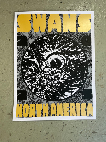 Swans US 2025 Tour Poster